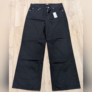 $475 Mens MCM High Rise Flare Denim Jeans Black IT 52 US 36